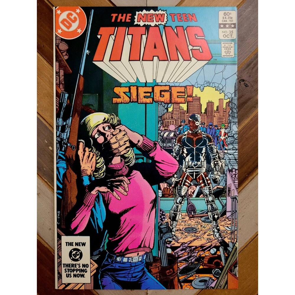 New Teen Titans #35 FN/VF (1983) 1st Cameo Vigilante! Raven! George Perez Cover